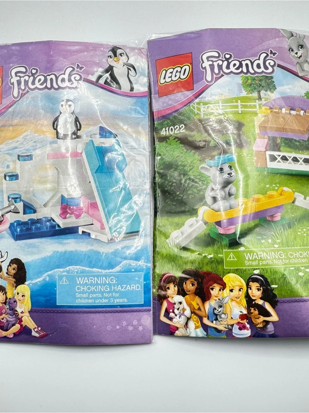 LEGO Friends Penguin & Bunny Lot 41043 & 41022 Complete Set Lot